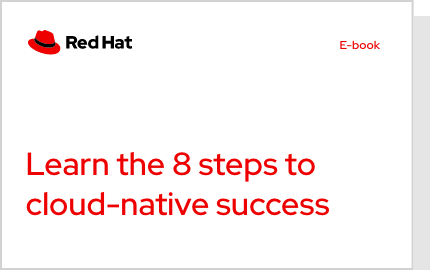 8 steps to cloud native ebook cover