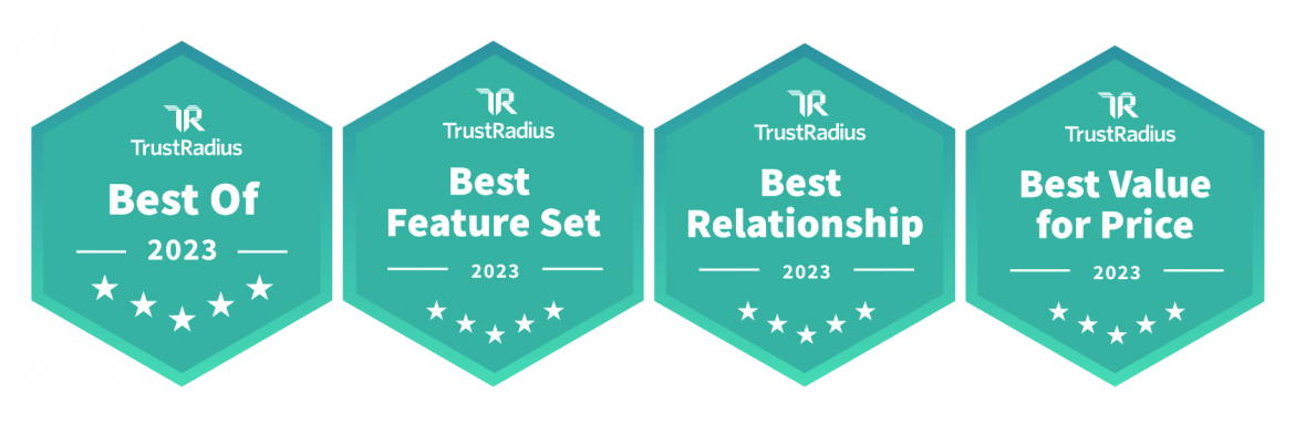 TrustRadius Award badges
